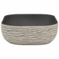 vidaXL Aufsatzwaschbecken Grau Schwarz Rechteck 48x37,5x13,5cm Keramik vidaXL Aufsatzwaschbecken Grau Schwarz Rechteck 48x37,5x13,5cm Keramik