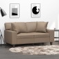 vidaXL Zierkissen 2 Stk. Cappuccino-Braun 40x40 cm Kunstleder vidaXL Zierkissen 2 Stk. Cappuccino-Braun 40x40 cm Kunstleder