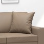 vidaXL Zierkissen 2 Stk. Cappuccino-Braun 40x40 cm Kunstleder vidaXL Zierkissen 2 Stk. Cappuccino-Braun 40x40 cm Kunstleder