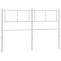 vidaXL Kopfteil Metall Weiß 150 cm