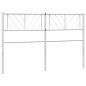 vidaXL Kopfteil Metall Weiß 150 cm