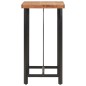 vidaXL Bartisch 55x55x107 cm Massivholz Akazie und Eisen vidaXL Bartisch 55x55x107 cm Massivholz Akazie und Eisen