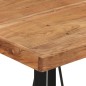vidaXL Bartisch 55x55x107 cm Massivholz Akazie und Eisen vidaXL Bartisch 55x55x107 cm Massivholz Akazie und Eisen