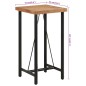 vidaXL Bartisch 55x55x107 cm Massivholz Akazie und Eisen vidaXL Bartisch 55x55x107 cm Massivholz Akazie und Eisen