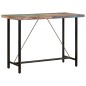 vidaXL Bartisch 150x70x107 cm Altholz Massiv und Eisen vidaXL Bartisch 150x70x107 cm Altholz Massiv und Eisen