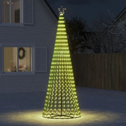 vidaXL Weihnachtsbaum Kegelform 688 LEDs Warmweiß 300 cm