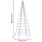 vidaXL LED-Weihnachtsbaum für Fahnenmast 200 LEDs Blau 180 cm vidaXL LED-Weihnachtsbaum für Fahnenmast 200 LEDs Blau 180 cm