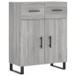 vidaXL Highboard Grau Sonoma 69,5x34x180 cm Holzwerkstoff vidaXL Highboard Grau Sonoma 69,5x34x180 cm Holzwerkstoff