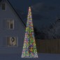 vidaXL LED-Weihnachtsbaum für Fahnenmast 1534 LEDs Mehrfarbig 500 cm vidaXL LED-Weihnachtsbaum für Fahnenmast 1534 LEDs Mehrfarbig 500 cm