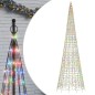 vidaXL LED-Weihnachtsbaum für Fahnenmast 1534 LEDs Mehrfarbig 500 cm vidaXL LED-Weihnachtsbaum für Fahnenmast 1534 LEDs Mehrfarbig 500 cm