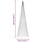 vidaXL LED-Weihnachtsbaum für Fahnenmast 1534 LEDs Mehrfarbig 500 cm vidaXL LED-Weihnachtsbaum für Fahnenmast 1534 LEDs Mehrfarbig 500 cm