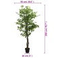 vidaXL Ficusbaum Künstlich 1260 Blätter 200 cm Grün vidaXL Ficusbaum Künstlich 1260 Blätter 200 cm Grün
