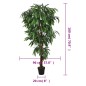 vidaXL Mangobaum Künstlich 900 Blätter 180 cm Grün vidaXL Mangobaum Künstlich 900 Blätter 180 cm Grün