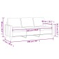 vidaXL 3-Sitzer-Sofa Braun 180 cm Stoff vidaXL 3-Sitzer-Sofa Braun 180 cm Stoff