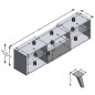 FMD TV-Schrank 153,5x31,7x52 cm Schwarz FMD TV-Schrank 153,5x31,7x52 cm Schwarz