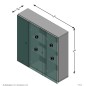 FMD Spiegelschrank 70x19x67,6 cm Weiß FMD Spiegelschrank 70x19x67,6 cm Weiß