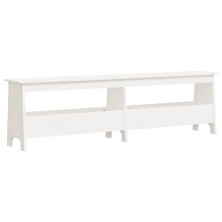 vidaXL Flurbank Weiß 160x28x45 cm Massivholz Kiefer
