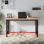 vidaXL Werkbank 150x55x81,5 cm Massivholz Buche und Metall vidaXL Werkbank 150x55x81,5 cm Massivholz Buche und Metall