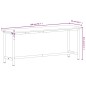 vidaXL Werkbank 200x55x81,5 cm Massivholz Buche und Metall vidaXL Werkbank 200x55x81,5 cm Massivholz Buche und Metall
