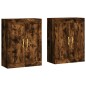vidaXL Wandschränke 2 Stk. Räuchereiche Holzwerkstoff vidaXL Wandschränke 2 Stk. Räuchereiche Holzwerkstoff