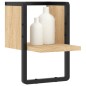 vidaXL Wandregal mit Stange Sonoma-Eiche 20x25x30 cm vidaXL Wandregal mit Stange Sonoma-Eiche 20x25x30 cm