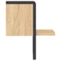 vidaXL Wandregal mit Stange Sonoma-Eiche 20x25x30 cm vidaXL Wandregal mit Stange Sonoma-Eiche 20x25x30 cm