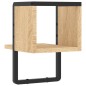 vidaXL Wandregal mit Stange Sonoma-Eiche 20x25x30 cm vidaXL Wandregal mit Stange Sonoma-Eiche 20x25x30 cm