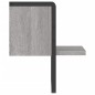 vidaXL Wandregal mit Stange Grau Sonoma 20x25x30 cm vidaXL Wandregal mit Stange Grau Sonoma 20x25x30 cm
