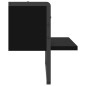 vidaXL Wandregal mit Stange Schwarz 40x25x30 cm vidaXL Wandregal mit Stange Schwarz 40x25x30 cm