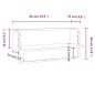 vidaXL Wandregal mit Stange Schwarz 65x25x30 cm vidaXL Wandregal mit Stange Schwarz 65x25x30 cm