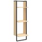 vidaXL Wandregal 3 Fächer Sonoma-Eiche 30x25x100 cm Holzwerkstoff vidaXL Wandregal 3 Fächer Sonoma-Eiche 30x25x100 cm Holzwerkstoff