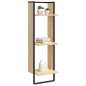 vidaXL Wandregal 3 Fächer Sonoma-Eiche 30x25x100 cm Holzwerkstoff vidaXL Wandregal 3 Fächer Sonoma-Eiche 30x25x100 cm Holzwerkstoff