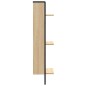 vidaXL Wandregal 3 Fächer Sonoma-Eiche 30x25x100 cm Holzwerkstoff vidaXL Wandregal 3 Fächer Sonoma-Eiche 30x25x100 cm Holzwerkstoff