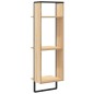 vidaXL Wandregal 3 Fächer Sonoma-Eiche 30x25x100 cm Holzwerkstoff vidaXL Wandregal 3 Fächer Sonoma-Eiche 30x25x100 cm Holzwerkstoff
