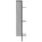 vidaXL Wandregal 3 Fächer Grau Sonoma 30x25x100 cm Holzwerkstoff vidaXL Wandregal 3 Fächer Grau Sonoma 30x25x100 cm Holzwerkstoff