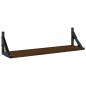 vidaXL Wandregale 2 Stk. Braun Eichen-Optik 60x15x15,5 cm vidaXL Wandregale 2 Stk. Braun Eichen-Optik 60x15x15,5 cm