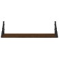 vidaXL Wandregale 2 Stk. Braun Eichen-Optik 60x15x15,5 cm vidaXL Wandregale 2 Stk. Braun Eichen-Optik 60x15x15,5 cm