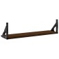 vidaXL Wandregale 2 Stk. Braun Eichen-Optik 60x15x15,5 cm vidaXL Wandregale 2 Stk. Braun Eichen-Optik 60x15x15,5 cm