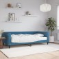 vidaXL Tagesbett mit Matratze Blau 100x200 cm Samt vidaXL Tagesbett mit Matratze Blau 100x200 cm Samt