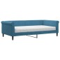 vidaXL Tagesbett mit Matratze Blau 100x200 cm Samt vidaXL Tagesbett mit Matratze Blau 100x200 cm Samt