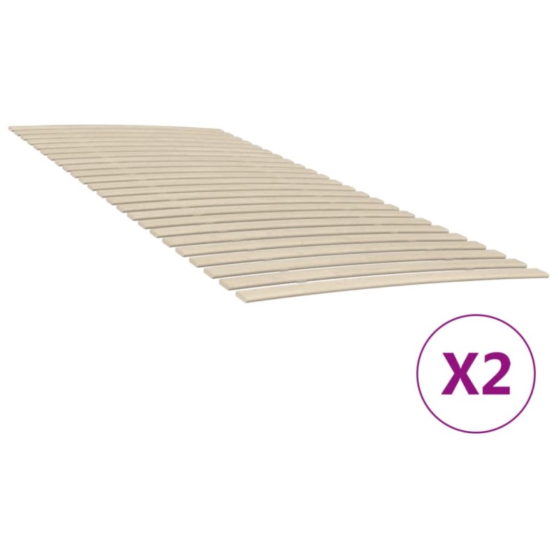 vidaXL Lattenroste mit 48 Latten 2 Stk. 100x200 cm vidaXL Lattenroste mit 48 Latten 2 Stk. 100x200 cm