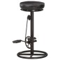vidaXL Barhocker 2 Stk. Schwarz Echtes Ziegenleder vidaXL Barhocker 2 Stk. Schwarz Echtes Ziegenleder
