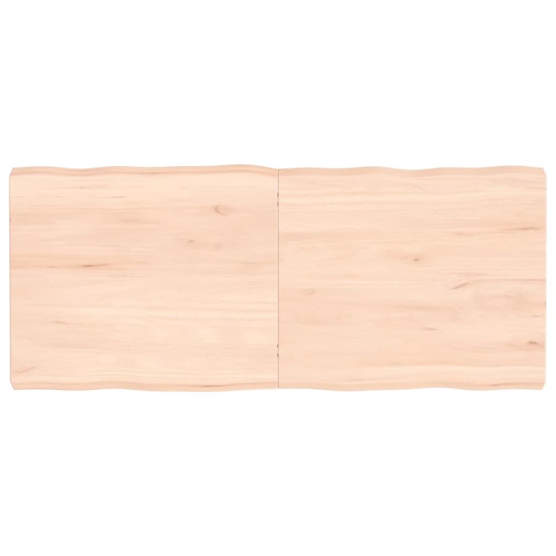 vidaXL Tischplatte 140x60x6 cm Massivholz Eiche Unbehandelt Baumkante vidaXL Tischplatte 140x60x6 cm Massivholz Eiche Unbehandelt Baumkante