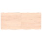 vidaXL Tischplatte 140x60x6 cm Massivholz Eiche Unbehandelt Baumkante vidaXL Tischplatte 140x60x6 cm Massivholz Eiche Unbehandelt Baumkante