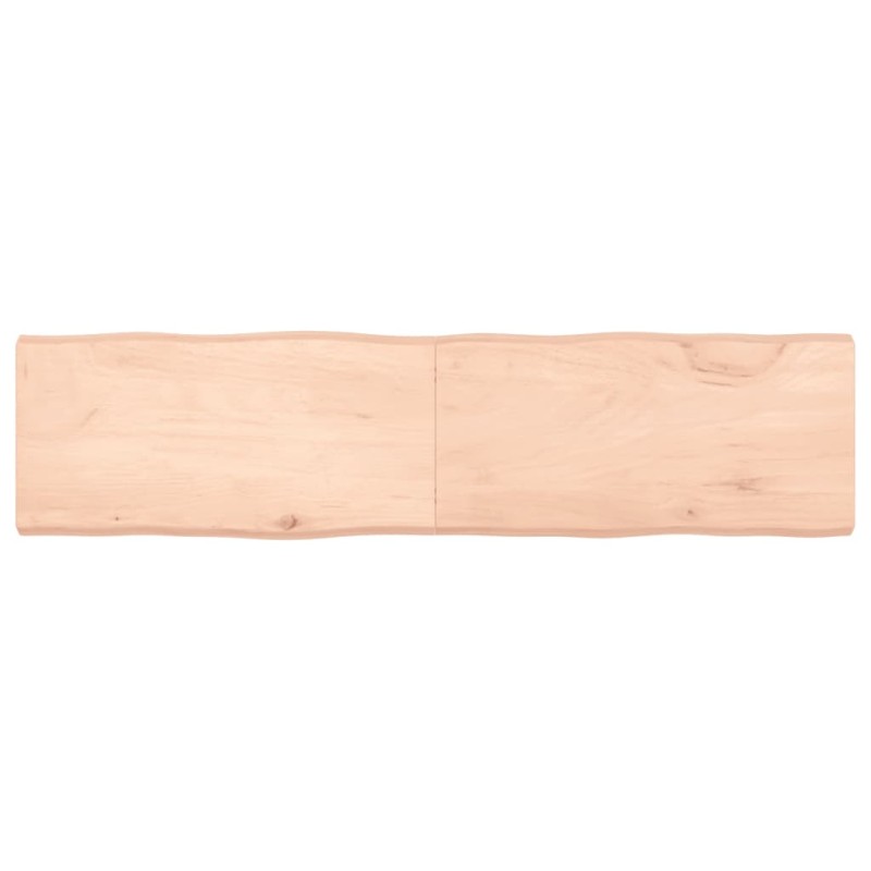 vidaXL Tischplatte 160x40x6 cm Massivholz Eiche Unbehandelt Baumkante vidaXL Tischplatte 160x40x6 cm Massivholz Eiche Unbehandelt Baumkante