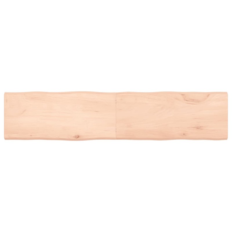 vidaXL Tischplatte 180x40x4 cm Massivholz Eiche Unbehandelt Baumkante vidaXL Tischplatte 180x40x4 cm Massivholz Eiche Unbehandelt Baumkante