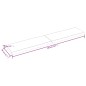 vidaXL Tischplatte 200x40x6 cm Massivholz Eiche Unbehandelt Baumkante vidaXL Tischplatte 200x40x6 cm Massivholz Eiche Unbehandelt Baumkante