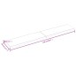 vidaXL Tischplatte 220x40x4 cm Massivholz Eiche Unbehandelt Baumkante vidaXL Tischplatte 220x40x4 cm Massivholz Eiche Unbehandelt Baumkante