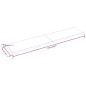 vidaXL Tischplatte 220x50x4 cm Massivholz Eiche Unbehandelt Baumkante vidaXL Tischplatte 220x50x4 cm Massivholz Eiche Unbehandelt Baumkante
