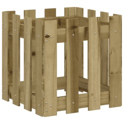 vidaXL Pflanzkübel Latten-Design 40x40x40 cm Kiefernholz Imprägniert